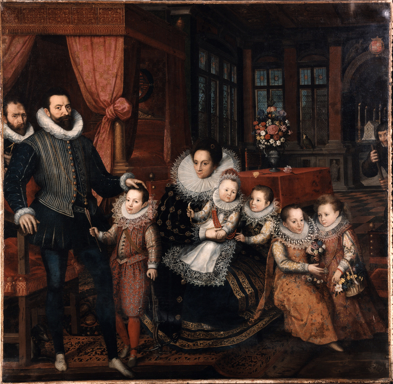 Charles_d'Arenberg_and_Anne_de_Croy_with_family_by_F.Pourbus_Jr._(c.1593,_Arenbergkasteel)